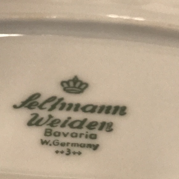 Seltmann Weiden 13 1/2” serving platter Christina Porcelain Bavarian blue GUC - Picture 5 of 6